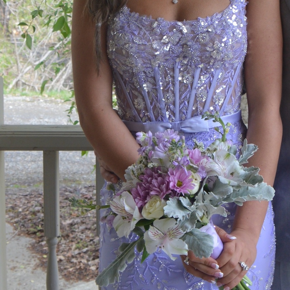 Sherri Hill Light Purple Prom Gown - Picture 5 of 6